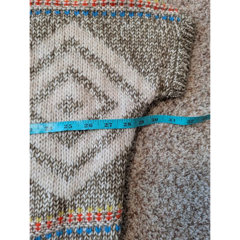 American Eagle Outfitters Open Front Cardigan Sweater Size XS/S Fair Isle Wool - Picture 10 of 10